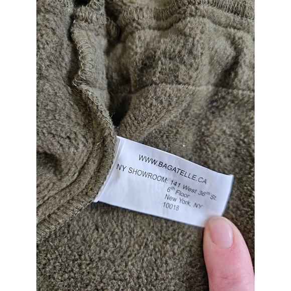 Avec Les Filles Oversized Shirt Jacket Womens Size Small Shacket Army Green - Picture 8 of 8